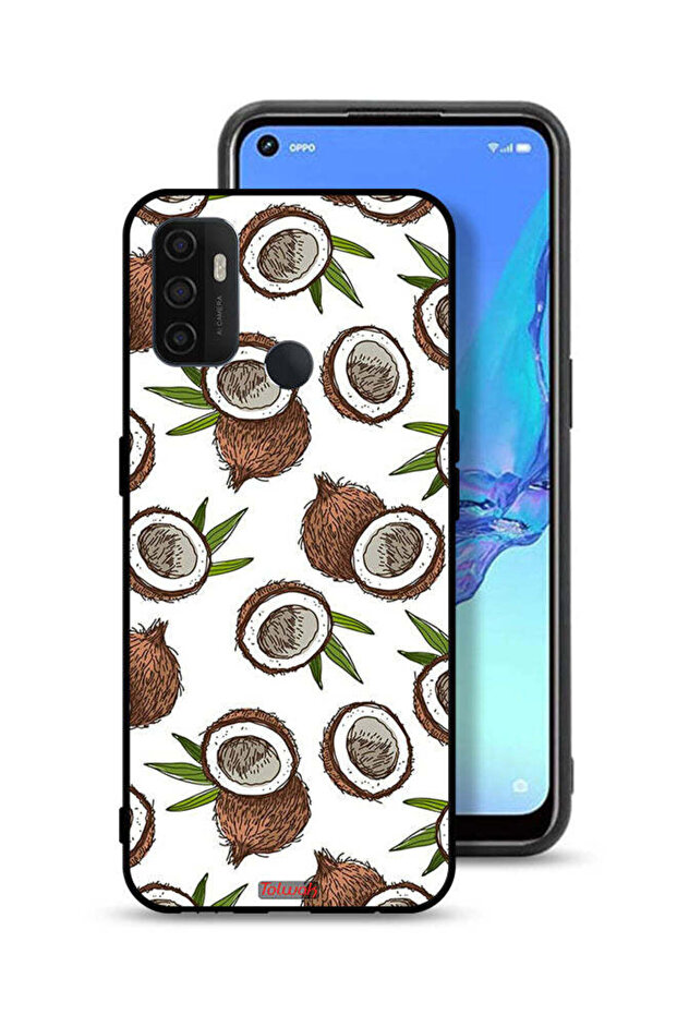 غطاء حماية لهاتف Oppo A53 4G بلون جوز الهند