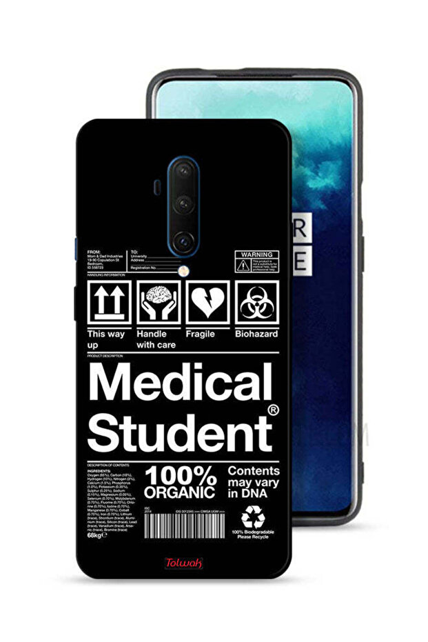 غطاء حماية لهاتف OnePlus 7T Pro، ملصق طالب الطب