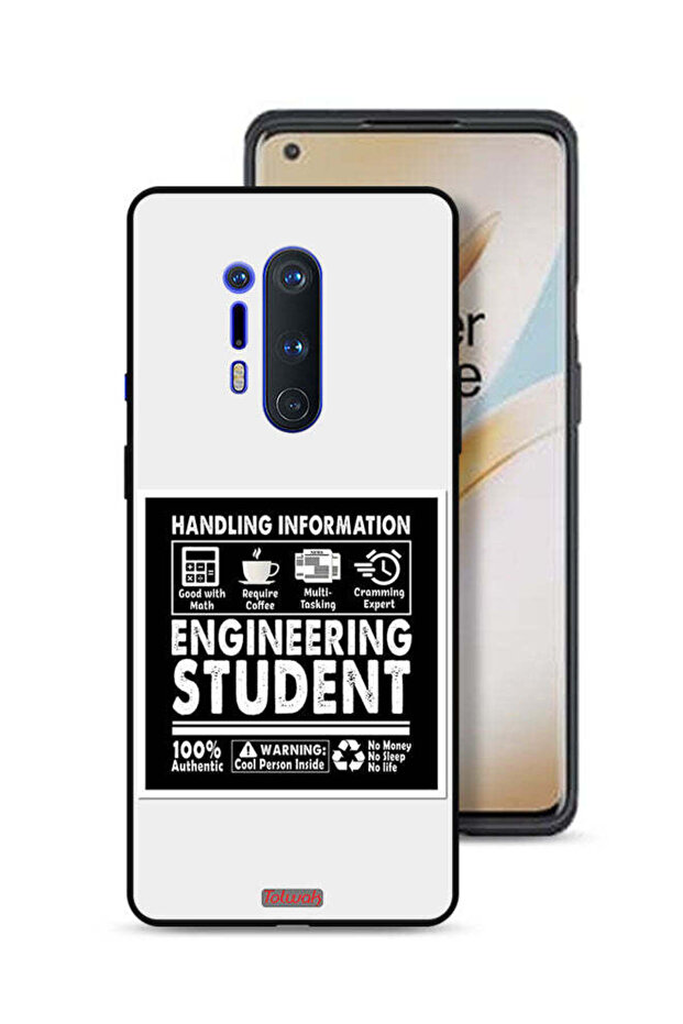 غطاء حماية لهاتف OnePlus 8 Pro - ملصق طالب هندسة