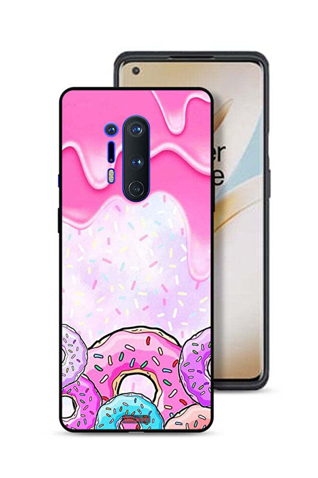 غطاء حماية لهاتف OnePlus 8 Pro بألوان الدونات