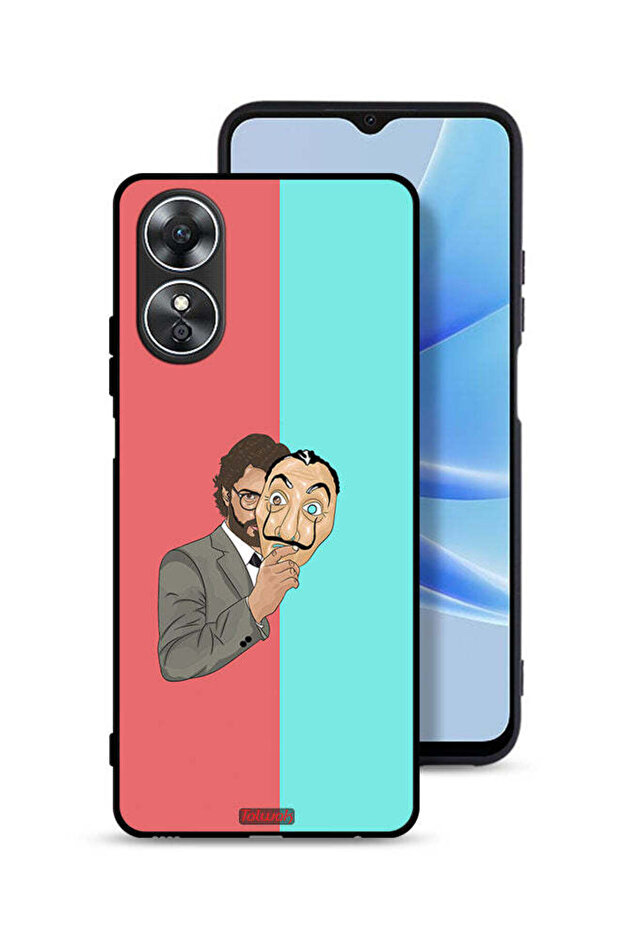 غطاء حماية لهاتف Oppo A17 من تصميم البروفيسور آرت