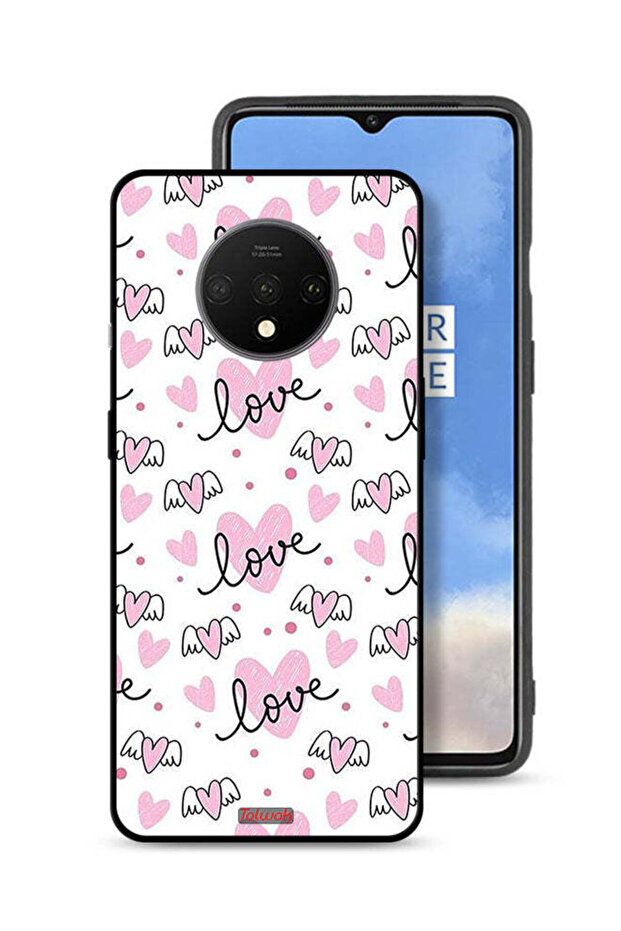 OnePlus 7T Protective Case Cover Love And Heart Art Pattern