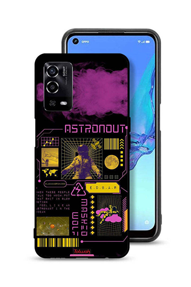 Oppo A55 4G Protective Case Cover Astronaut Sticker