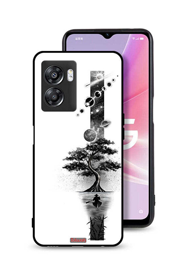غطاء حماية لهاتف Oppo A57 5G برسومات الأرض والفضاء