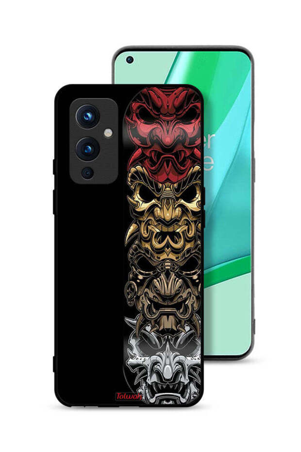 غطاء حماية لهاتف OnePlus 9 5G برسومات فنية للرؤوس