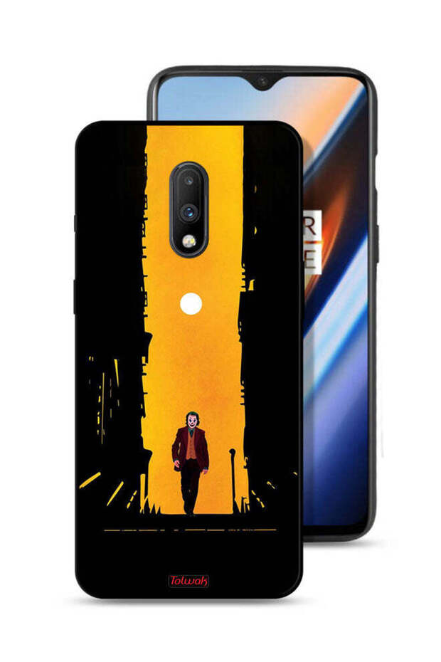 غطاء حماية لهاتف OnePlus 7 بتصميم جوكر، عمل فني رقمي تجريدي