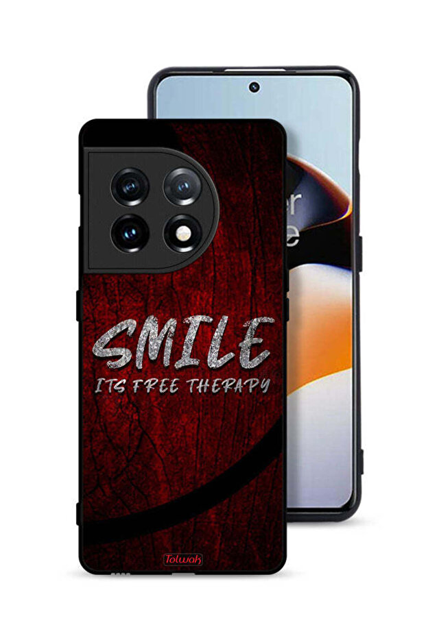 OnePlus 11 5G Protective Case Cover Smile Its Free Therapy