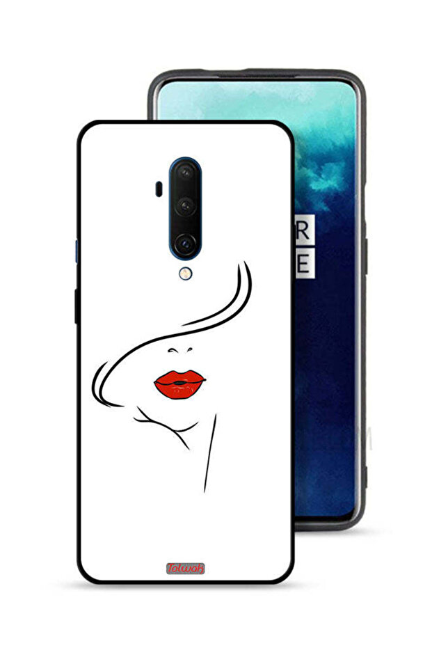 OnePlus 7T Pro Protective Case Cover Girl Face Art