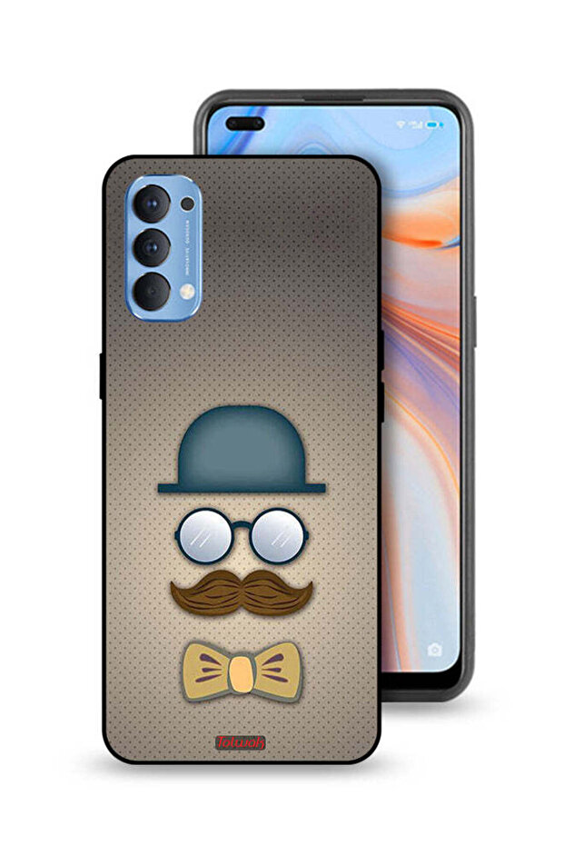 Oppo Reno4 4G Protective Case Cover ManS Head Art