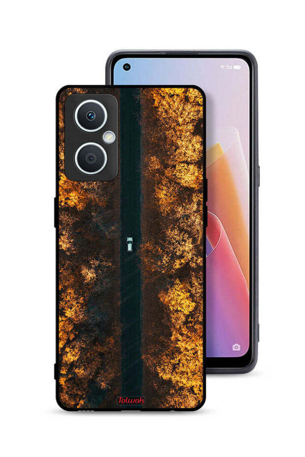 Oppo A96 5G (China) Protective Case Cover Road In Autumn Trees