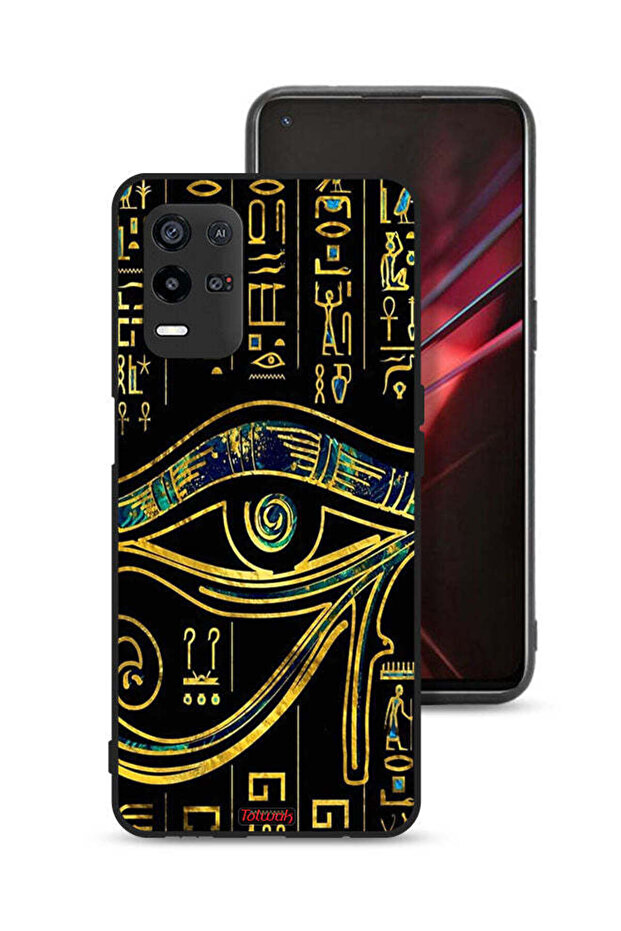 غطاء حماية لهاتف Oppo K9x مع رسمة عين