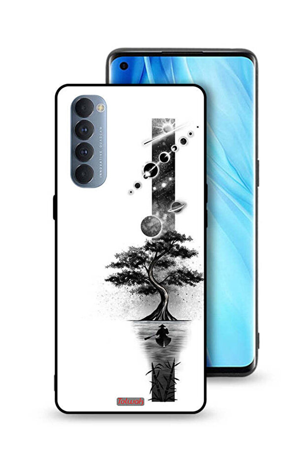 غطاء حماية لهاتف Oppo Reno4 Pro 4G برسومات الأرض والفضاء