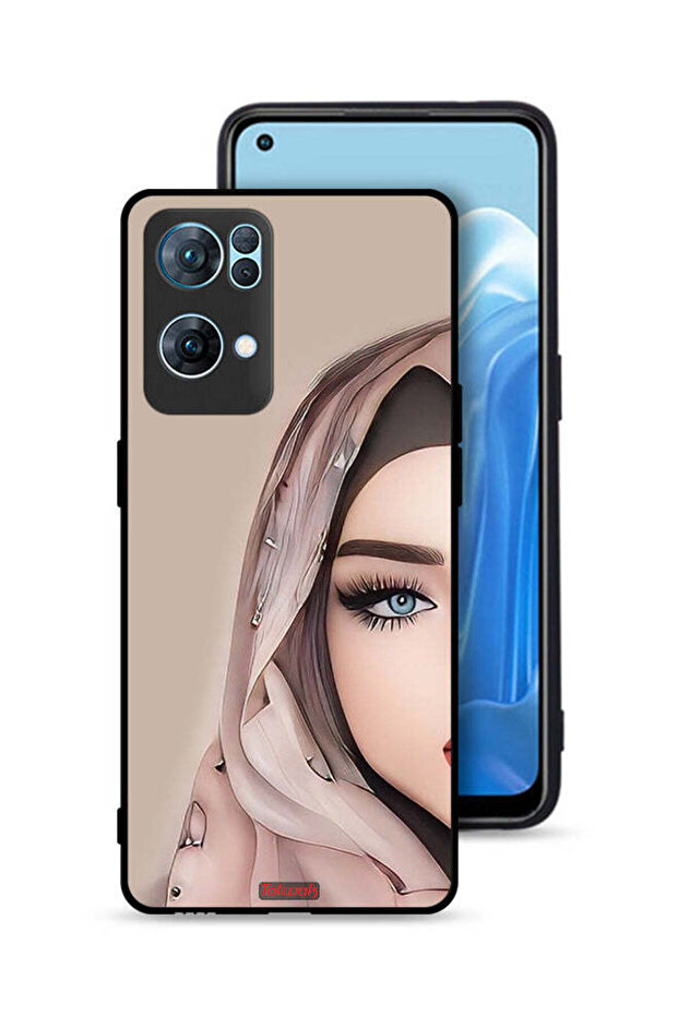 غطاء حماية Oppo Reno7 Pro 5G بتصميم فتاة نصف وجه