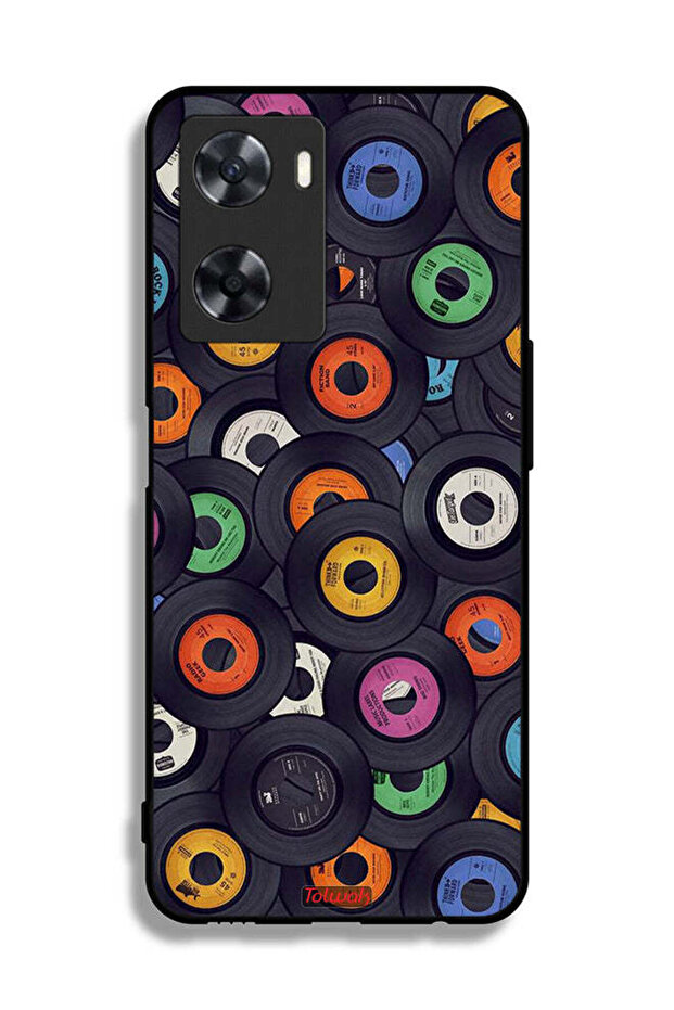 غطاء حماية لهاتف Oppo A57s بنمط أقراص مضغوطة - 2