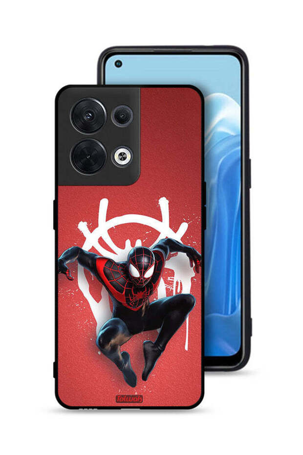 غطاء حماية لهاتف Oppo Reno8 5G بتصميم سبايدرمان