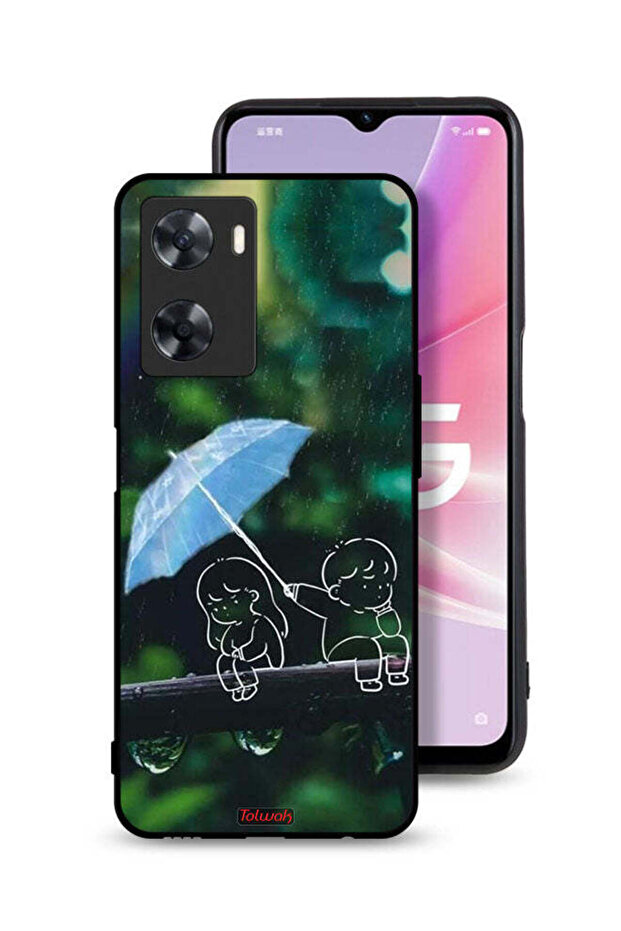 Oppo A77s Protective Case Cover Couple Abstract Art