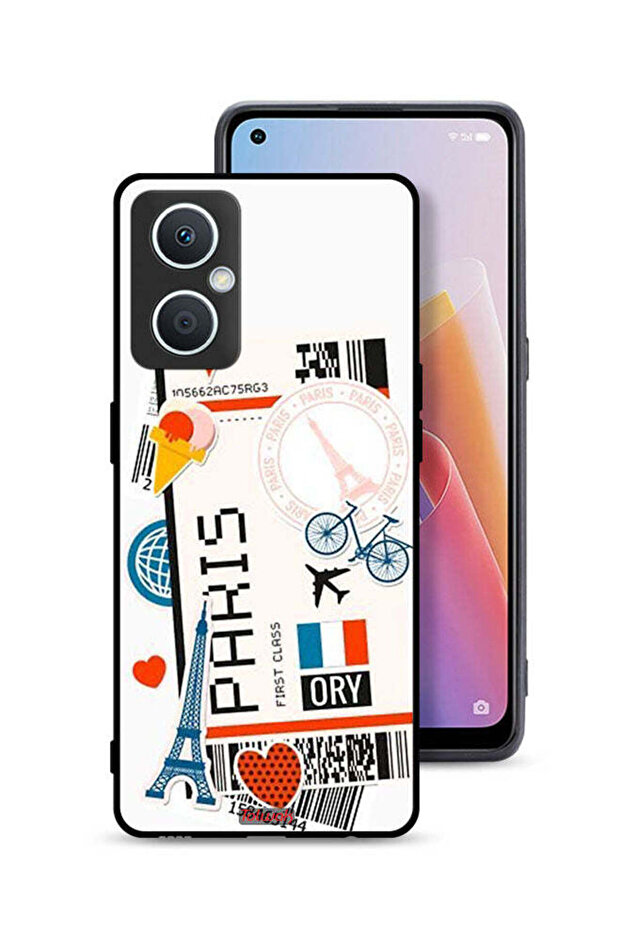 غطاء حماية لهاتف Oppo A96 5G (الصين) ملصق باريس