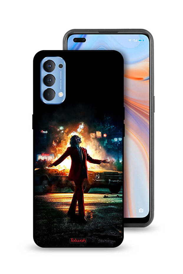 Oppo Reno4 4G Protective Case Cover Joker Happy Mode