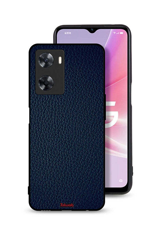 غطاء حماية جلدي بنمط لهاتف Oppo A77s