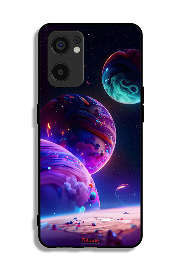 Oppo Reno7 SE 5G Protective Case Cover Planet Pattern - 2