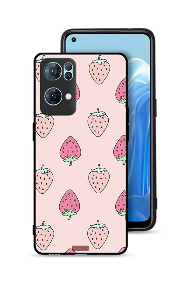 غطاء حماية لهاتف Oppo Reno7 Pro 5G أيقونة الفراولة
