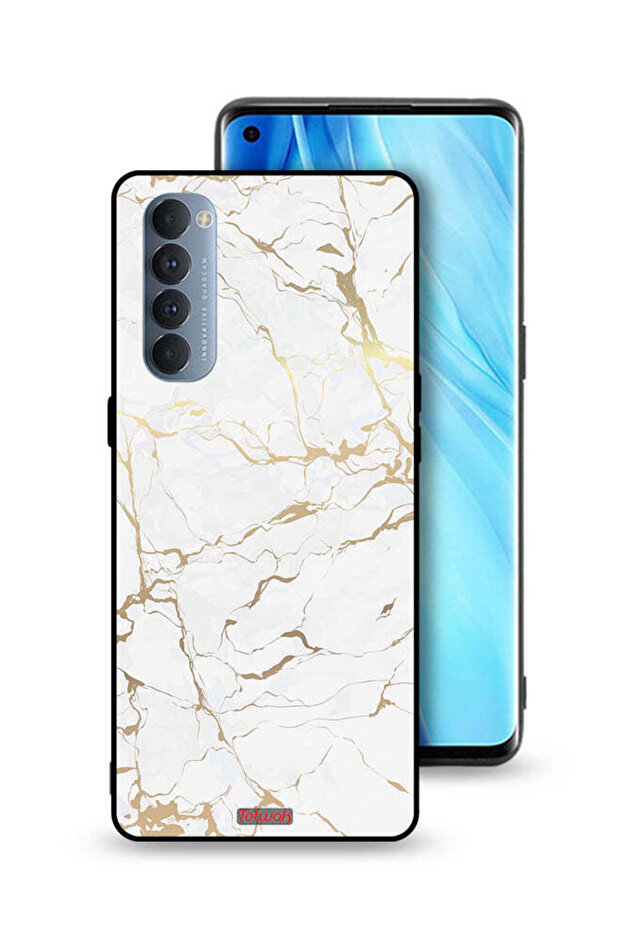 غطاء حماية لهاتف Oppo Reno4 Pro 4G بنمط رخامي