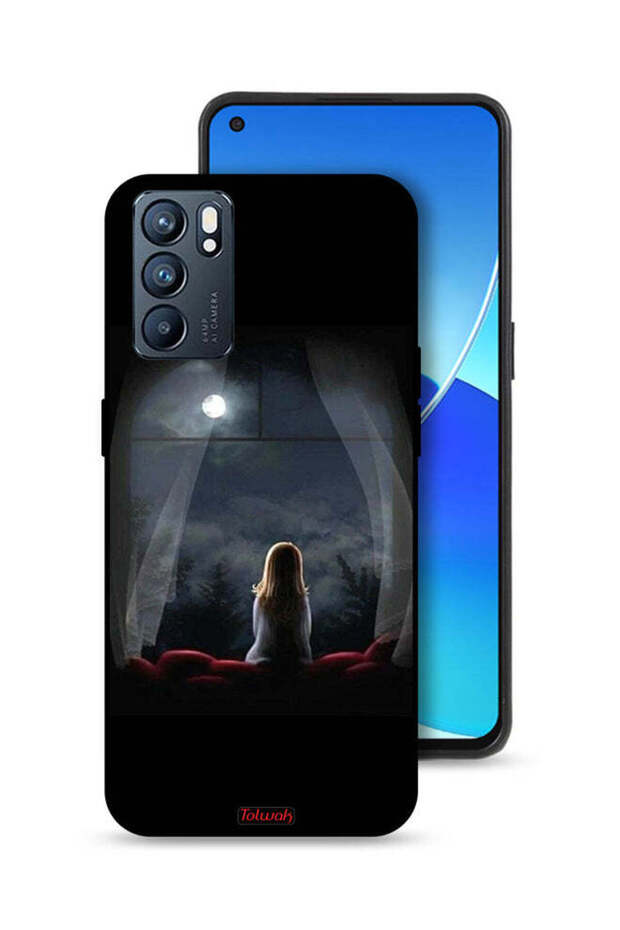 غطاء حماية لهاتف Oppo Reno6 5G - خيالات ليلية