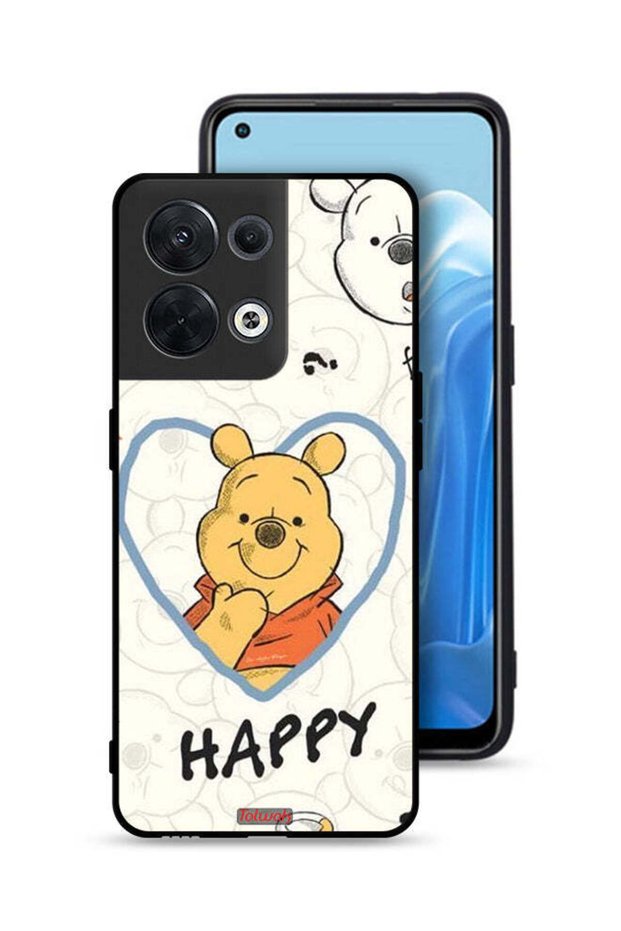 غطاء حماية لهاتف Oppo Reno8 5G بتصميم الدب باباي