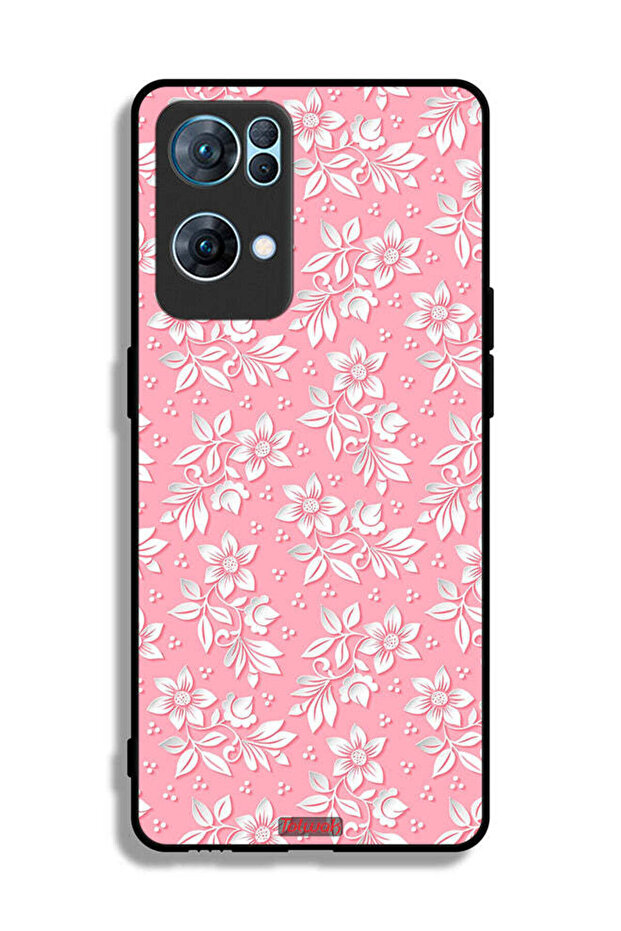 غطاء حماية لهاتف Oppo Reno7 Pro 5G بنمط خلفية زهور - 2
