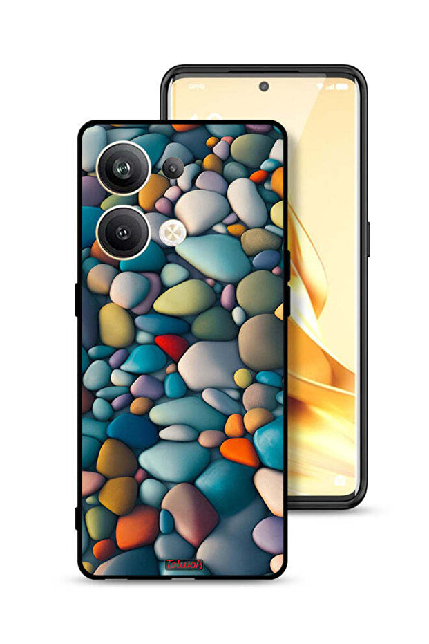 غطاء حماية لهاتف Oppo Reno9 Pro Plus 5G بنمط تجريدي من الأحجار