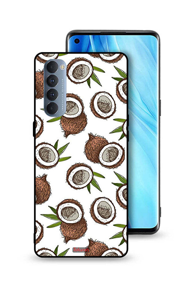 غطاء حماية لهاتف Oppo Reno4 Pro 4G بلون جوز الهند