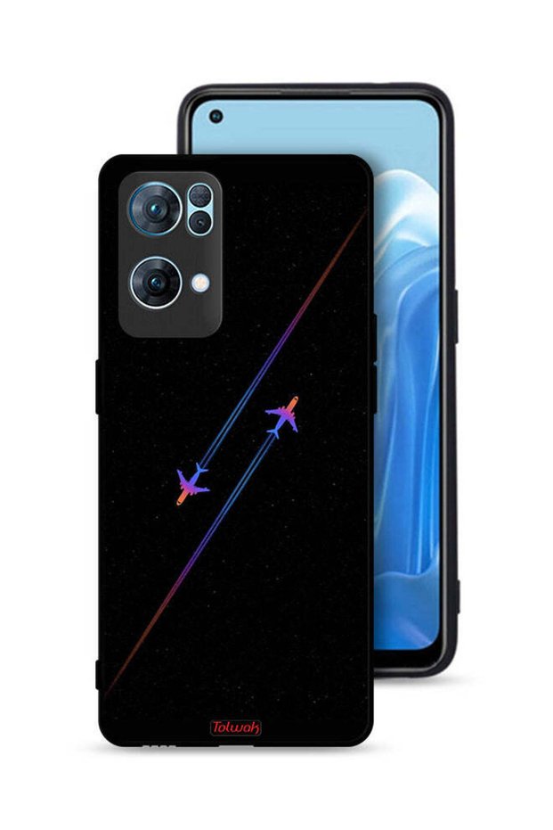 غطاء حماية لهاتف Oppo Reno7 Pro 5G برسومات طائرات