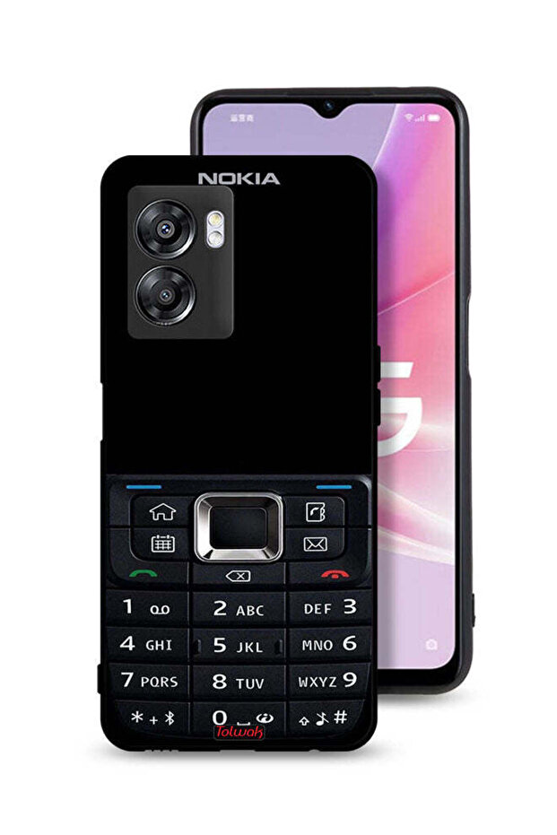 Oppo A57 5G Protective Case Cover Old Phone Pattern