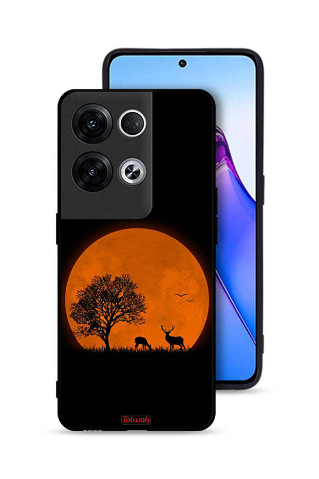 Oppo Reno8 Pro Plus 5G Protective Case Cover Evening Moon Art