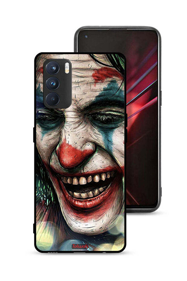 غطاء حماية لهاتف Oppo K9 Pro بطبعة وجه الجوكر الضاحك