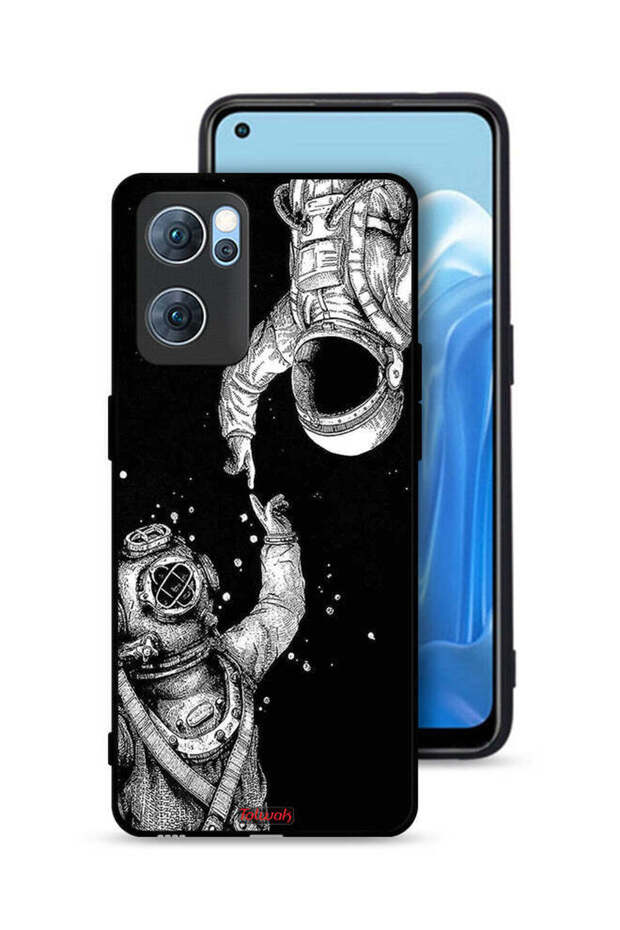 غطاء حماية لهاتف Oppo Reno7 5G بتصميم رواد فضاء