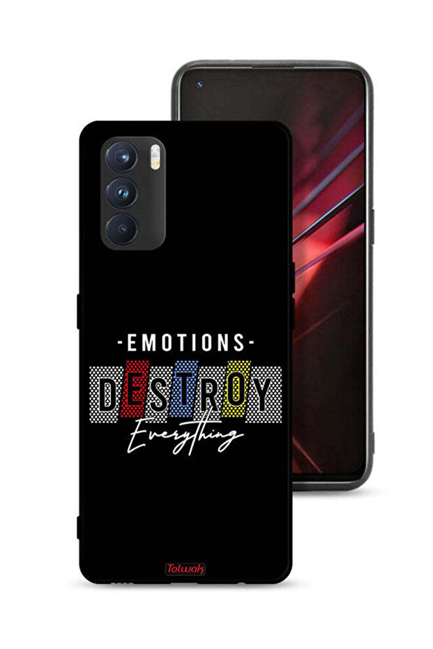 غطاء حماية لهاتف Oppo K9 Pro - العواطف تدمر كل شيء