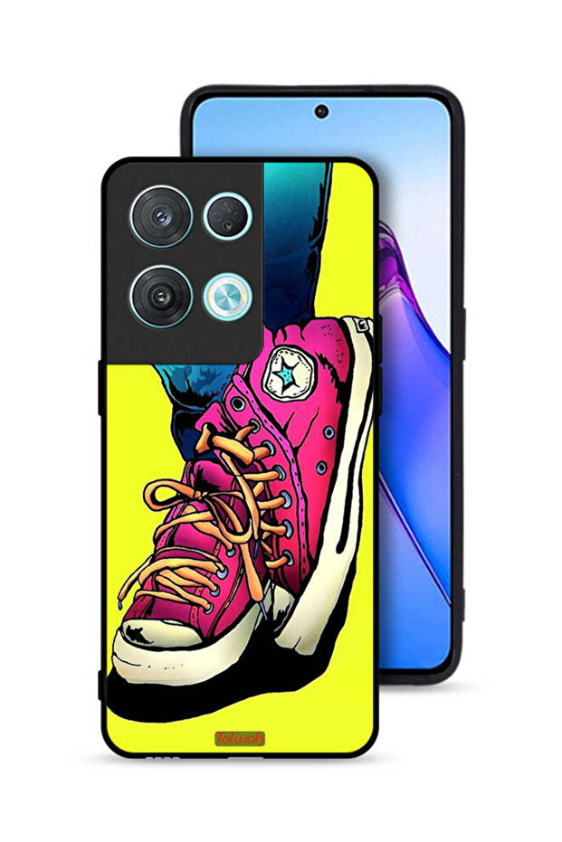 Oppo Reno8 Pro 5G Protective Case Cover Canva Shoes Art