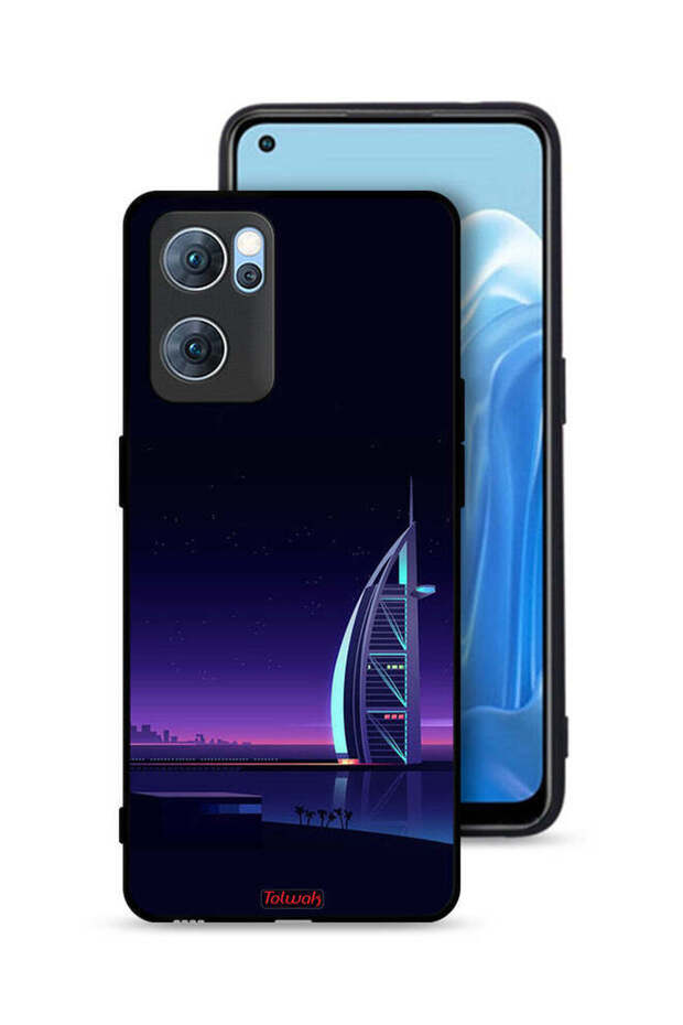 غطاء حماية لهاتف Oppo Reno7 5G - فن رقمي برج العرب