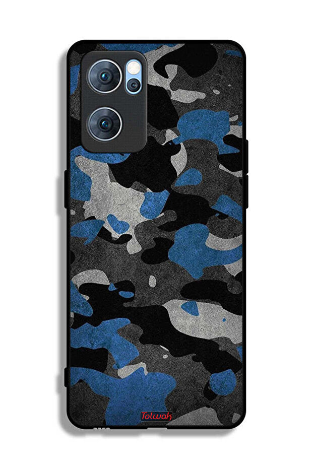 غطاء حماية لهاتف Oppo Reno7 5G بنمط مموه - 2