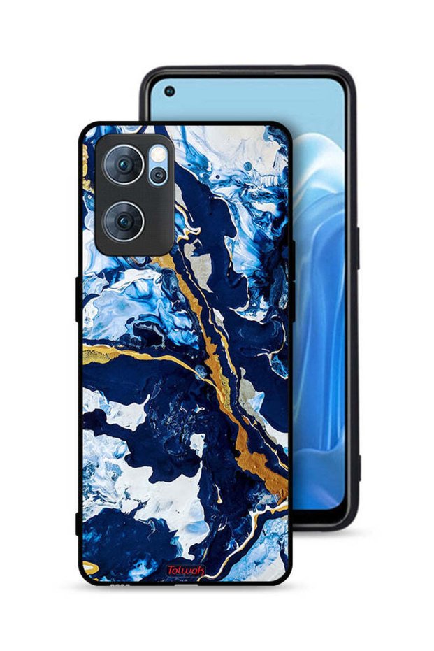 غطاء حماية لهاتف Oppo Reno7 5G بنمط فني مزخرف
