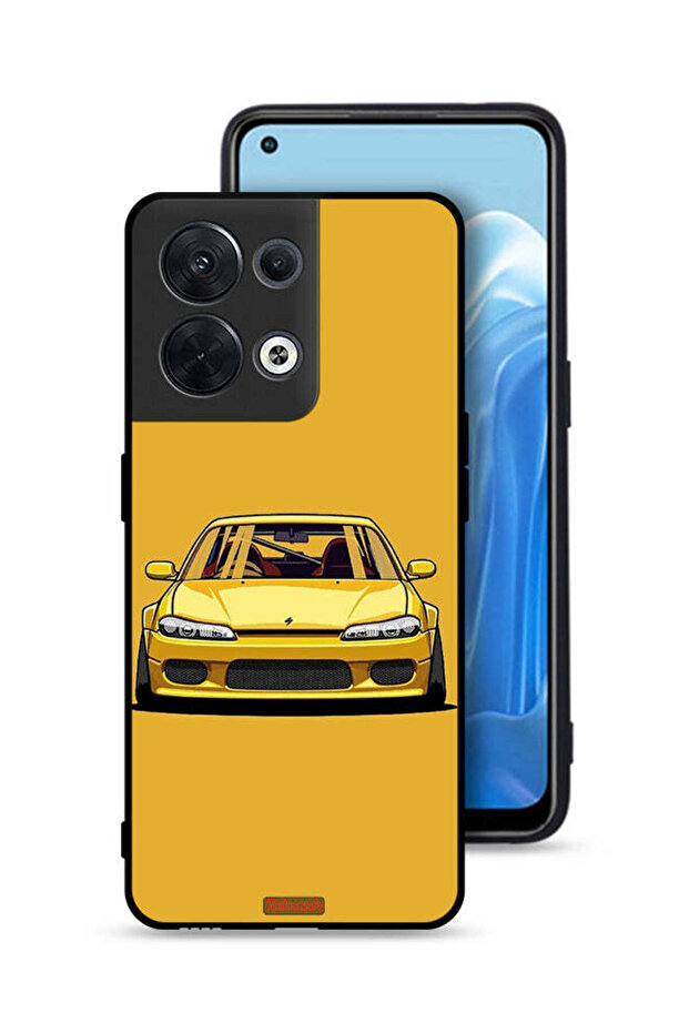 غطاء حماية لهاتف Oppo Reno8 5G بتصميم سيارة