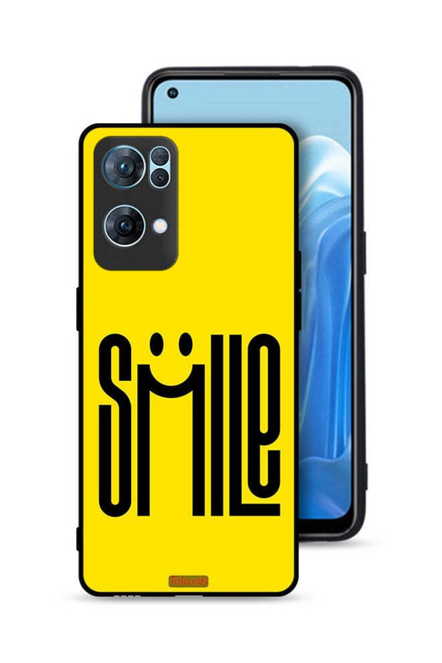 غطاء حماية لهاتف Oppo Reno7 Pro 5G برسومات ابتسامة