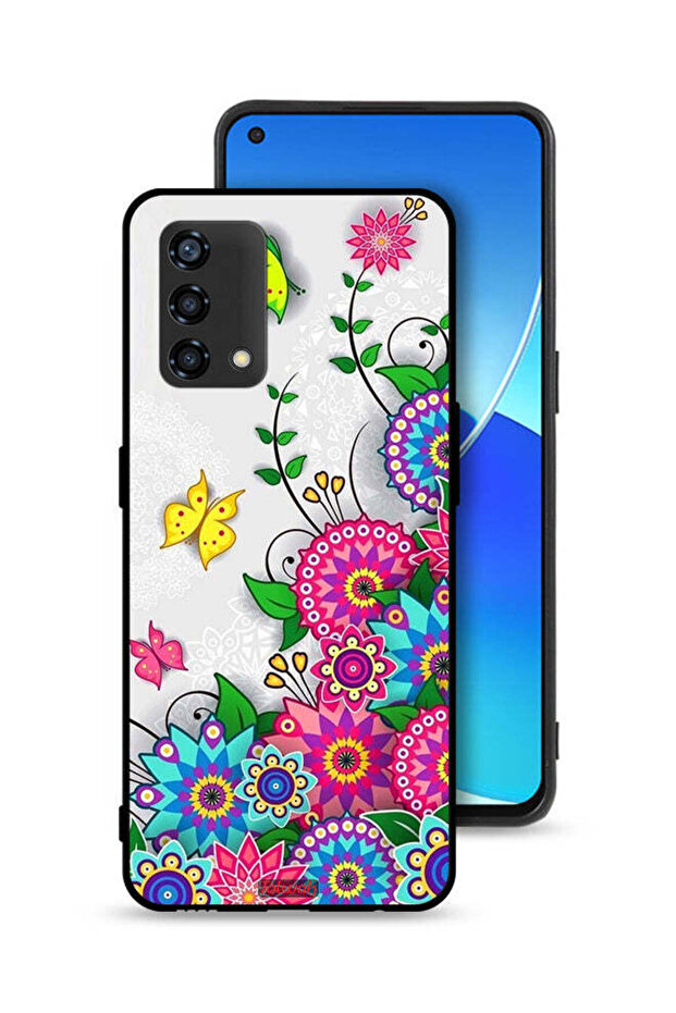 Oppo Reno6 Lite Protective Case Cover Mandala Flowers