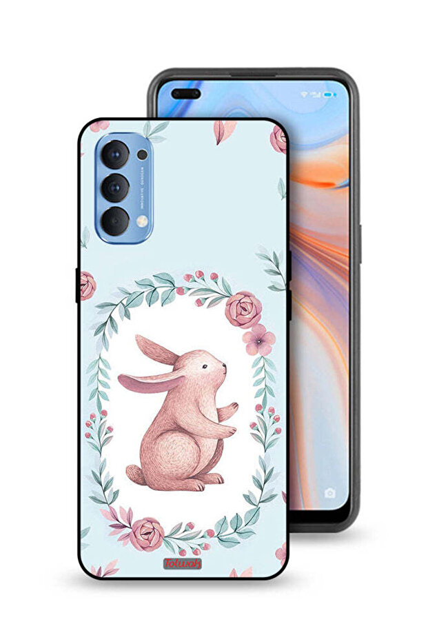 غطاء حماية لهاتف Oppo Reno4 4G - أرنب
