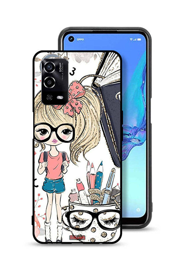 Oppo A55 4G Protective Case Cover Unicorn Girl Art