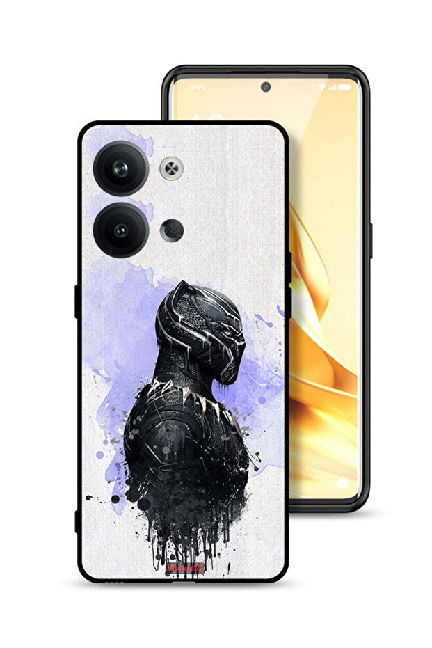 غطاء حماية لهاتف Oppo Reno9 Pro 5G - النمر الأسود