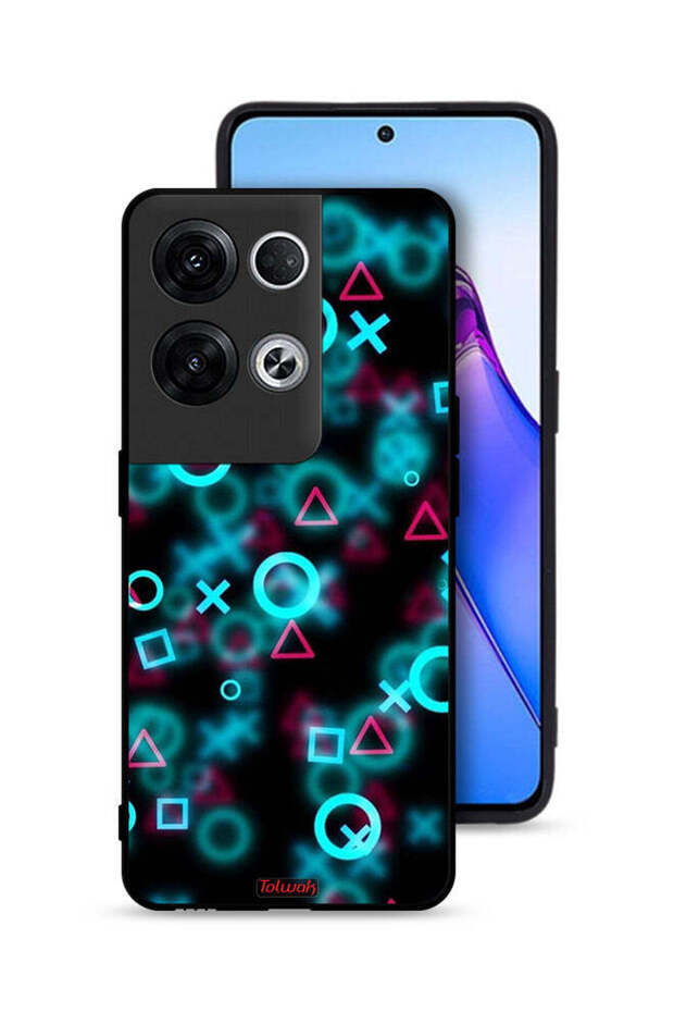 غطاء حماية لهاتف Oppo Reno8 Pro Plus 5G برسومات أيقونات لعبة الحبار الصغيرة