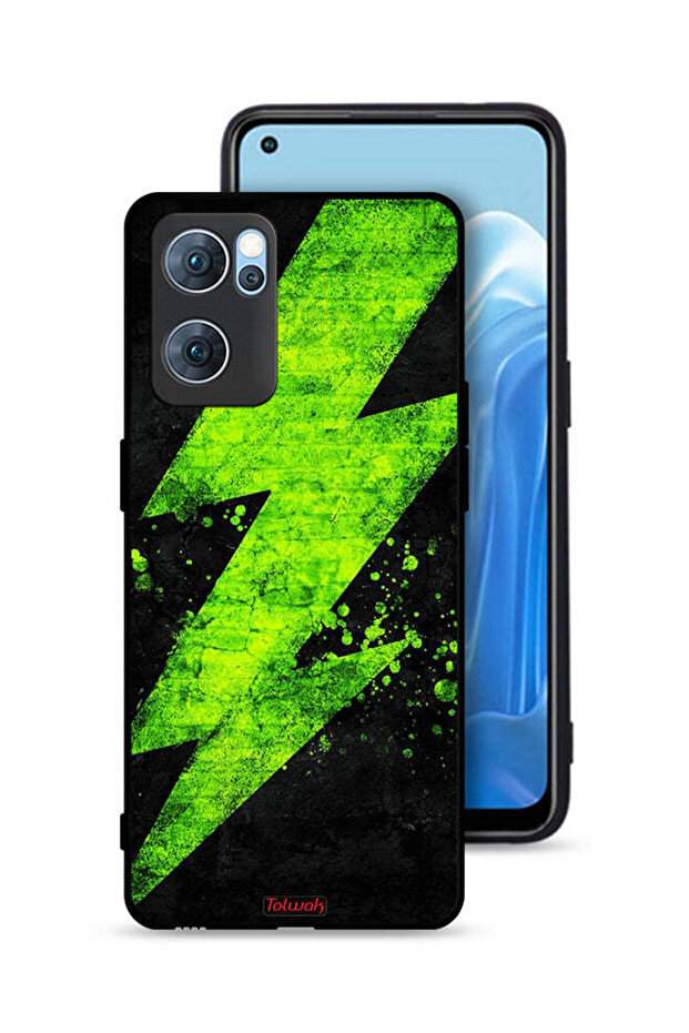 غطاء حماية لهاتف Oppo Reno7 5G بنمط كهربائي - 1