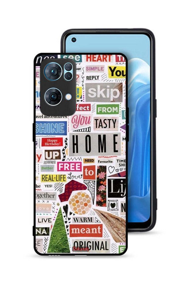 غطاء حماية لهاتف Oppo Reno7 Pro 5G مع ملصقات أصلية